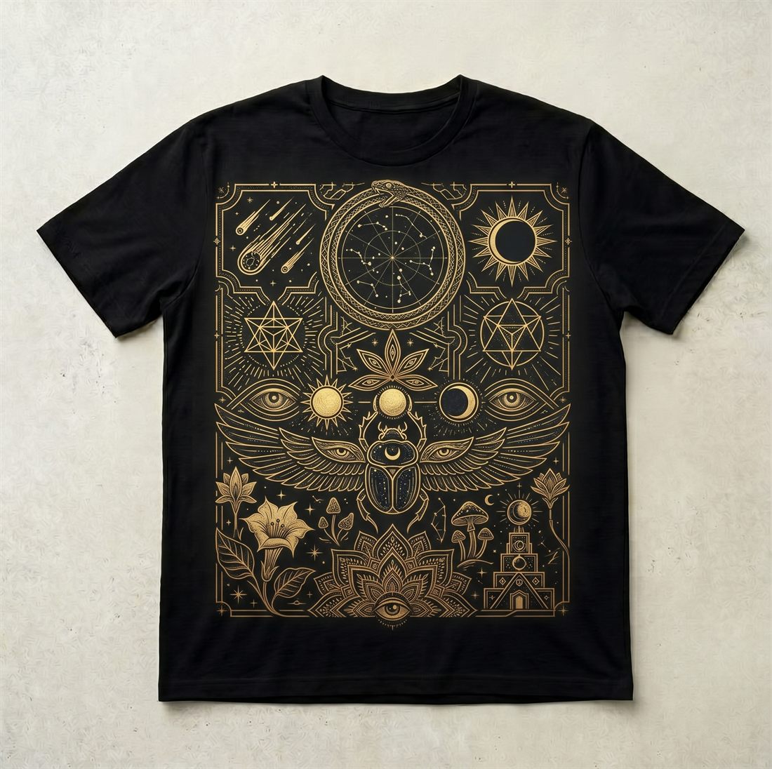 Remera Escarabajo Dorado