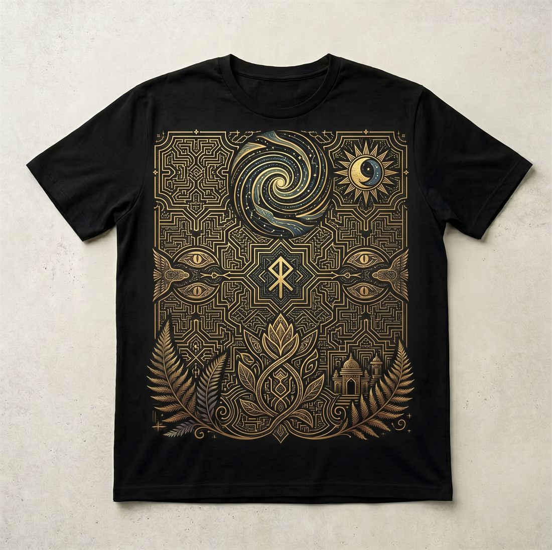 Remera Laberinto Dorado